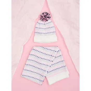 Pokrývka hlavy Sinsay - Souprava čepice a&nbsp;šály - vícebarevná - 9209I-MLC - 9209I-MLC-S-1