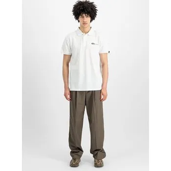 Pánské tričko Alpha Industries T-Shirt AI.106600-09-XL Bílá Basic Fit 3XL