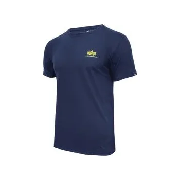Pánské tričko Alpha Industries T-Shirt AI.188505-43-3XL Tmavomodrá Basic Fit 3XL