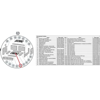 Náhradní díl pro HAAS+SOHN ARKTIC 12 s výměníkem -ROŠT 30x224x360 / černý