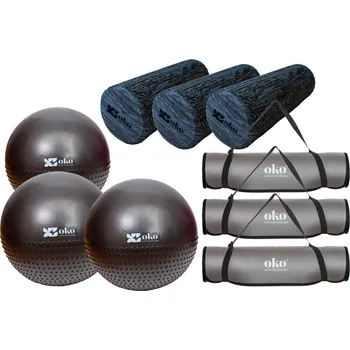 Příslušenství pro fitness OKO Fitness sada OKO VÍCEBAREVNÁ|ŠEDÁ
