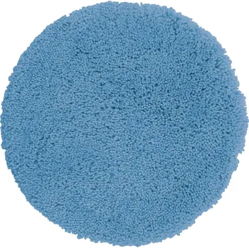 Koupelnová předložka Spirella kulatá koupelnová předložka HIGHLAND, nebesky modrá, mikrovlákno, průměr 60 cm