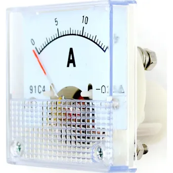 Elektronická součástka Panelový ručičkový ampérmetr 91C4 - 0 až 15A DC
