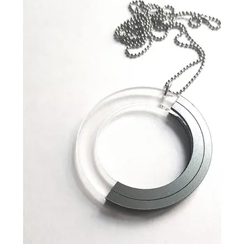 Náhrdelník Náhrdelník FIFTY FIFTY transparent Velikost: big průhledná / stříbrná