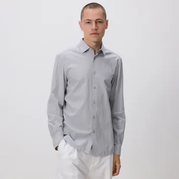 Reserved - Košile regular fit z&nbsp;egyptské bavlny - světle šedá - 749EH-09X - 749EH-09X-XL