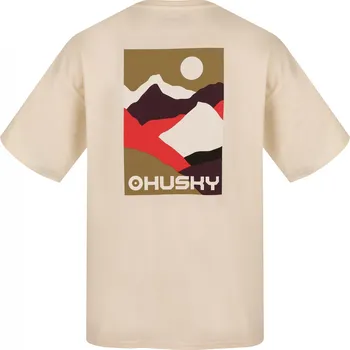 Husky Pánské bavlněné triko Tee Panorama M XXXL, beige