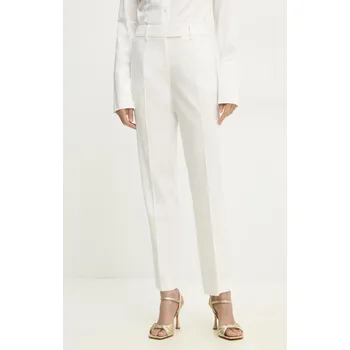 Dámské kalhoty Oblekové kalhoty s rovnými nohavicemi Answear.LAB WS25.SPD003 bílá 00X, vel. S