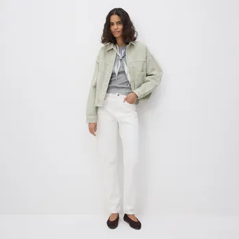 Dámské džíny Reserved - Mom fit džíny s delší nohavicí - krémová - 832IU-01J - 832IU-01J-32