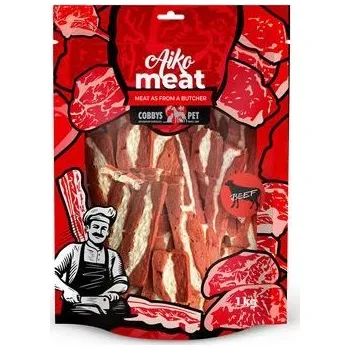 Krmivo pro psa COBBYS PET AIKO Meat sušené hovězí maso s buvolí kůží a s hovězím filé 1kg