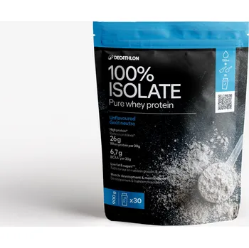 Protein DECATHLON Syrovátkový 100% izolát Pure Whey 900 g