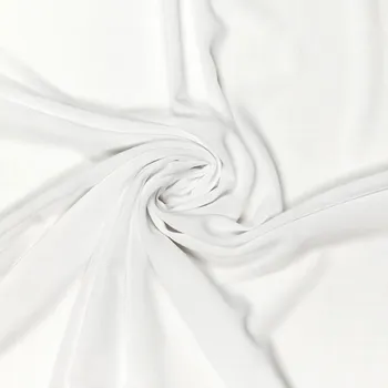 Pro Háčkování Látka šifon bílý