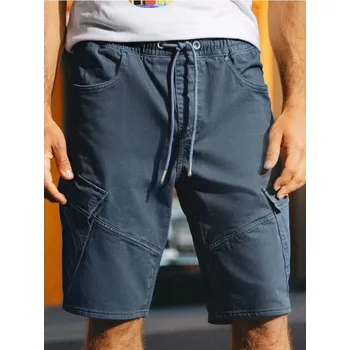 Pánské kraťasy Sinsay - Džínové kraťasy - indigo - 9863S-57X - 9863S-57X-28