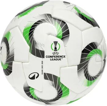 Fotbalový míč KIPSTA Oficiální fotbalový míč UEFA Konferenční ligy ve velikosti 5 s krabicí 5 BÍLÁ|ZELENÁ