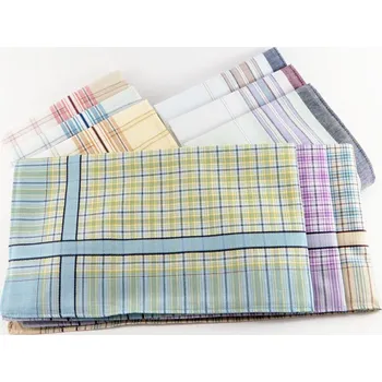 Látkový kapesník Sada pánských kapesníků s barevným středem z česané bavlny (extra jemné) - 6 ks