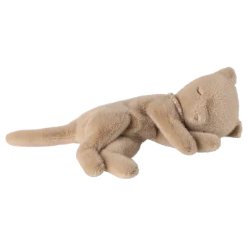 Hračka pro nejmenší Maileg - Hebké spící koťátko - small - Cream peach