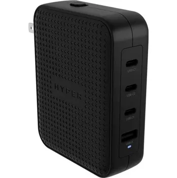 Mobilní telefon Targus HyperJuice 145W USB nabíječka, GaN, 1x USB A , 3x USB-C®, 140 W, černá