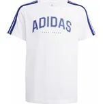 adidas J C COLLEG TEE Dět.tričko 100%CO - 0 - bílá - 176