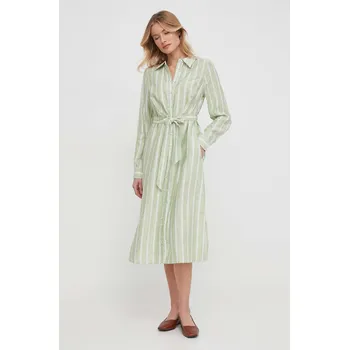 Dámské šaty Šaty lněné Mos Mosh 159700 zelená 70X, vel. M