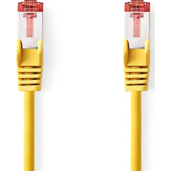 Síťový kabel Nedis síťový kabel S/FTP CAT6, zástrčka RJ45 - zástrčka RJ45, 2 m, LSZH, žlutá (CCGL85221YE20)