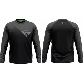 cyklistický dres Rock Machine Enduro pánský dres dlouhý rukáv černá/šedá vel. M