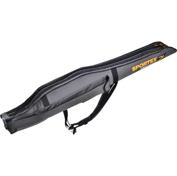 Pouzdro na prut SPORTEX pouzdro dvoukomorové II - šedé 125cm