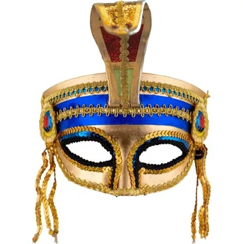 Karnevalový doplněk Maska škraboška egyptská Kleopatra