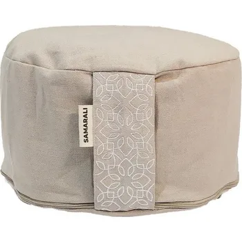 Sedací pytel SAMARALI Meditační polštář kulatý ŠEDÁ
