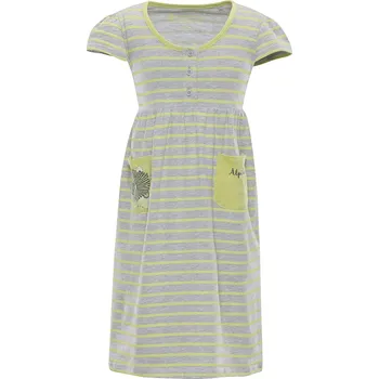 Dívčí sukně Dětské šaty Alpine Pro SARKO - žlutá / 128/134