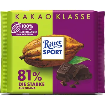 Čokoláda Ritter Sport Kakao-Klasse 81% Síla Ghany 100 g
