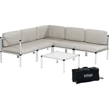 Inflair Kempinková skládací sedací souprava Superior 5762 béžová