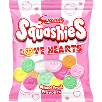 Bonbon Swizzels Love Hearts žvýkací bonbonky s ovocnými příchutěmi 120 g