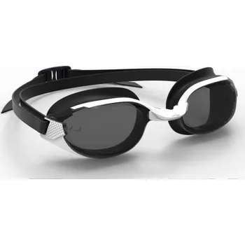 Plavecké brýle DECATHLON Plavecké brýle Bfit s kouřovými skly L -3 / P -3 BÍLÁ|ČERNÁ