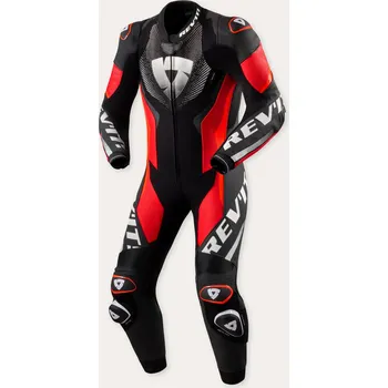Moto kombinéza REVIT kombinéza HYPERSPEED 3 1-dílná black/neon red - 48