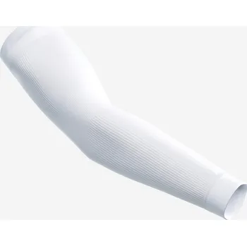 Cyklistické návleky VAN RYSEL Návleky na ruce do chladného počasí tvarované bílé L BÍLÁ