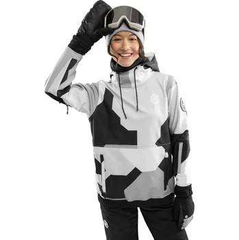 SIROKO Dámská snowboardová bunda W1-W Tibet M ŠEDÁ
