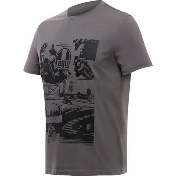 Pánské tričko DAINESE triko CLASSIC AGV HISTORY grey - S