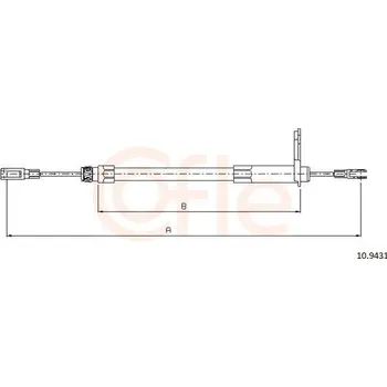 Lanko parkovací brzdy Lanovod parkovací brzdy COFLE 10.9431
