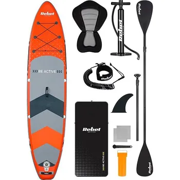Rebel RBA-4501 Paddleboard SUP s příslušenstvím 350 cm, 140 kg, oranžový