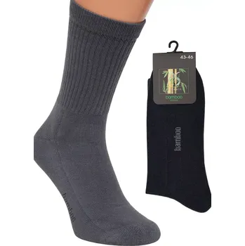 Pánské ponožky Ponožky - Bambus, polofroté černá 43-46