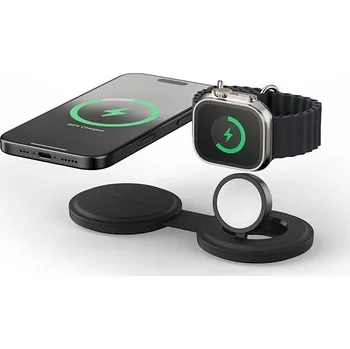 Nabíječka SATECHI OntheGo 2v1 bezdrátová - černá