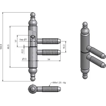 pant ZÁVĚS OK. 13x60/21