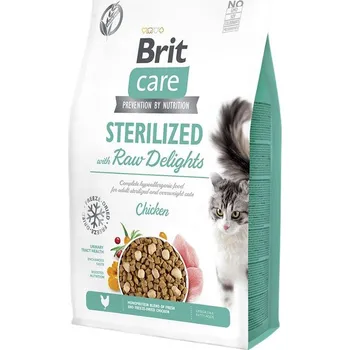 Krmivo pro kočku Brit Care Cat Sterilized with Raw Delights 2 kg