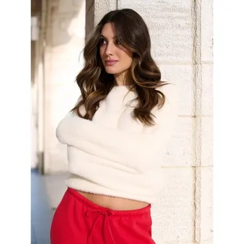 Dámský svetr Sinsay - Svetr - krémová - 466CA-01X - 466CA-01X-XS-1