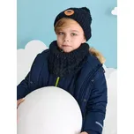 Sinsay - Souprava čepice a šály - námořnická modrá - 9192I-59X - 9192I-59X-S-1