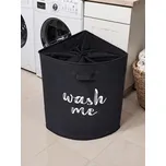 Sinsay - Koš na prádlo s nápisem WASH TIME - černá - 941GE-99X - 941GE-99X-ONE