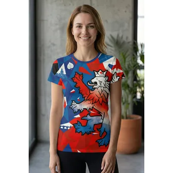 Dámské tričko UTOPY Dámské sportovní tričko czech lion Velikost: XL