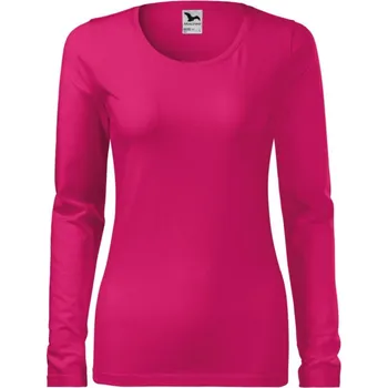 MALFINI Tričko Slim 139, dlouhý rukáv, dámské MAL-1396314 M Malinová