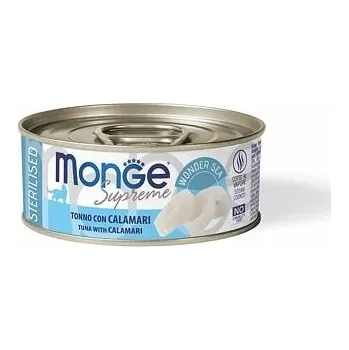 Krmivo pro kočku MONGE SUPREME STERILISED tuňák a kalamáry pro kočky 80 g
