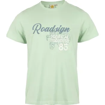 Pánské tričko Tričko Roadsign Australia Tropical světle zelené Barva: Zelená, Velikost: L