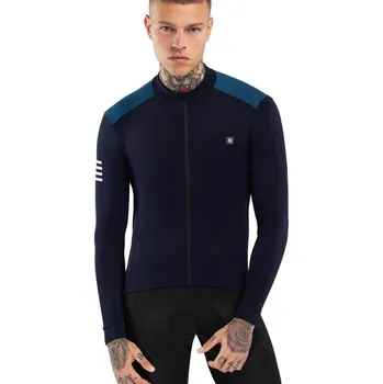 Pánské tričko SIROKO Teplý pánský cyklistický dres SRX M4 Cubilla M MODRÁ